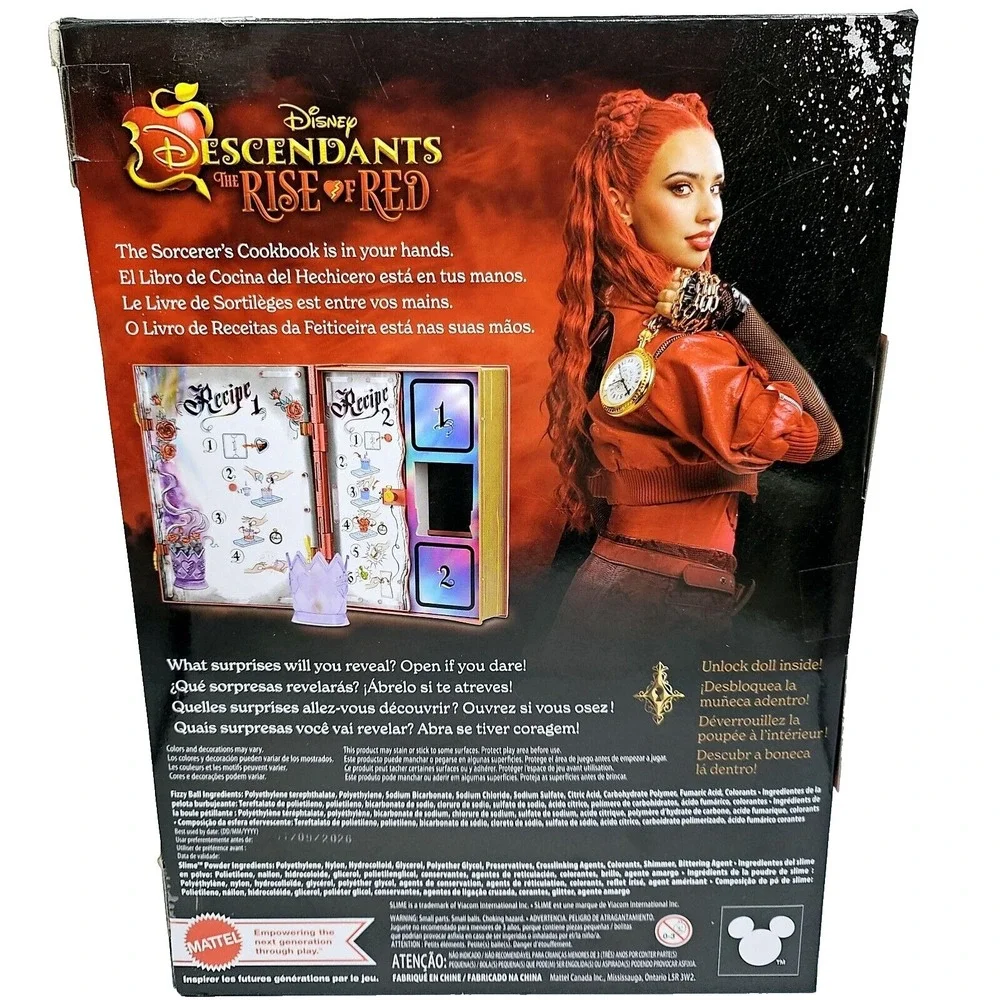 Disney Descendants Rise of Red Doll & Sorcerers Cookbook Playset Mattel 2024 NEW